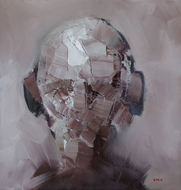 Steve Salo, Portrait of a Man Wearing Headphones